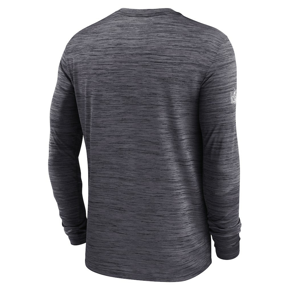 Las Vegas Raiders Sideline Velocity Performance Long Sleeve T-Shirt - Black | Nike for Sale