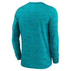 Miami Dolphins Sideline Velocity Performance Long Sleeve T-Shirt - Aqua | Nike for Sale