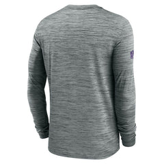 Minnesota Vikings Sideline Velocity Performance Long Sleeve T-Shirt - Gray | Nike for Sale