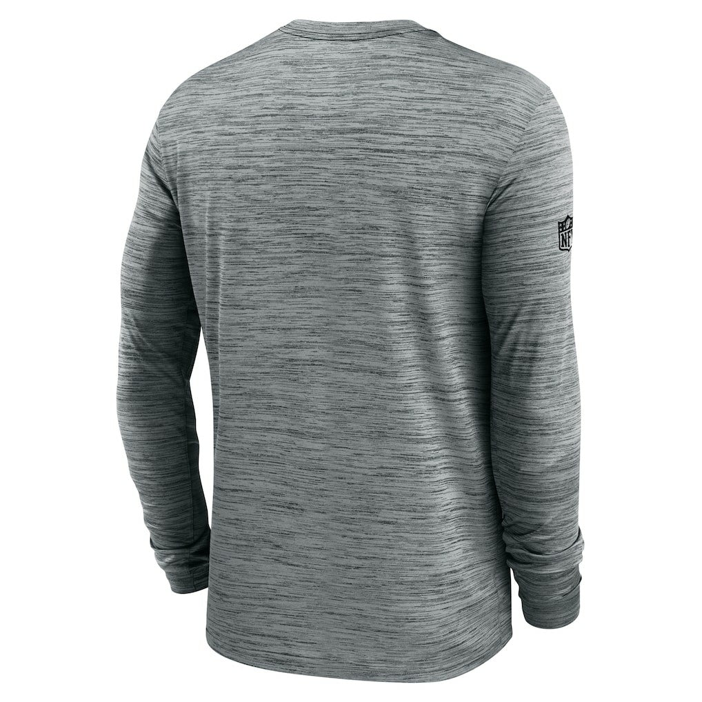 Las Vegas Raiders Sideline Velocity Performance Long Sleeve T-Shirt - Gray | Nike for Sale