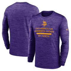 Minnesota Vikings Sideline Velocity Performance Long Sleeve T-Shirt - Purple | Nike for Sale