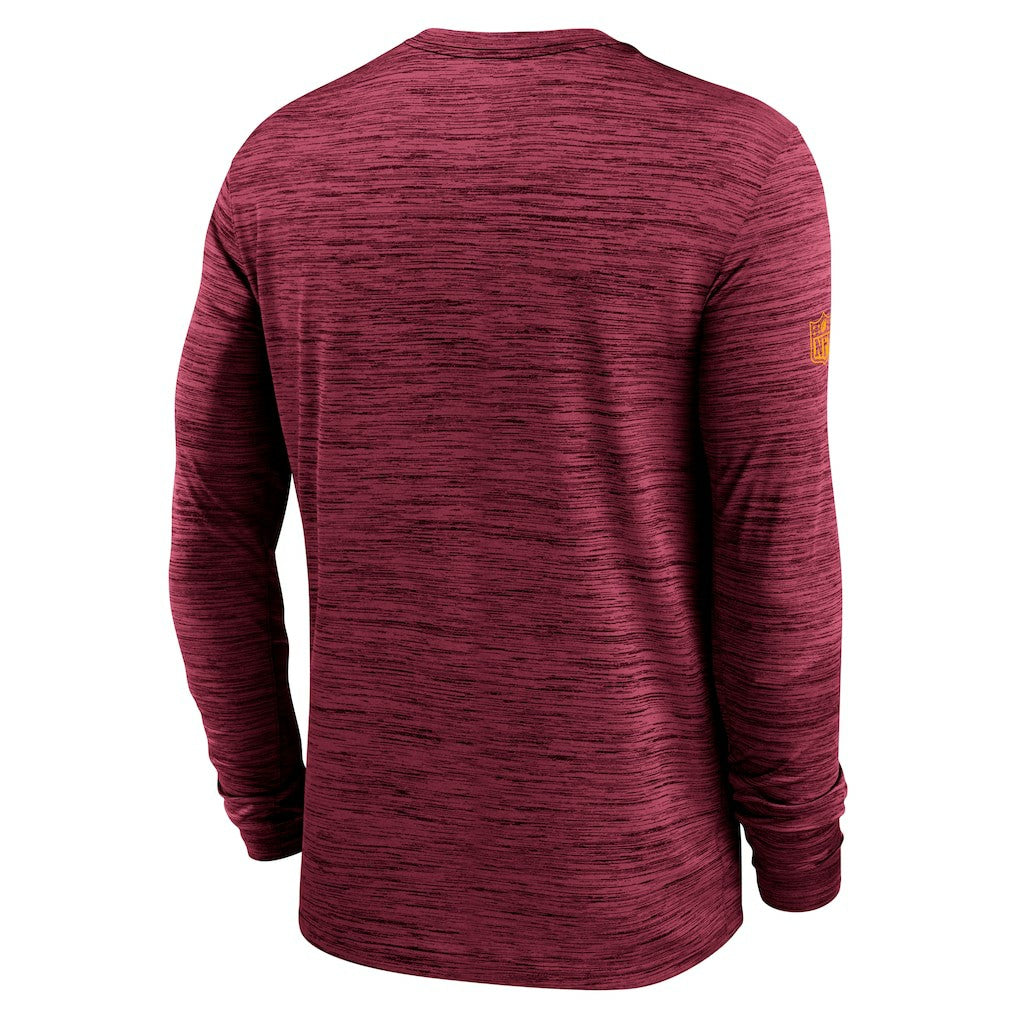 Washington Commanders Sideline Velocity Performance Long Sleeve T-Shirt - Burgundy | Nike for Sale