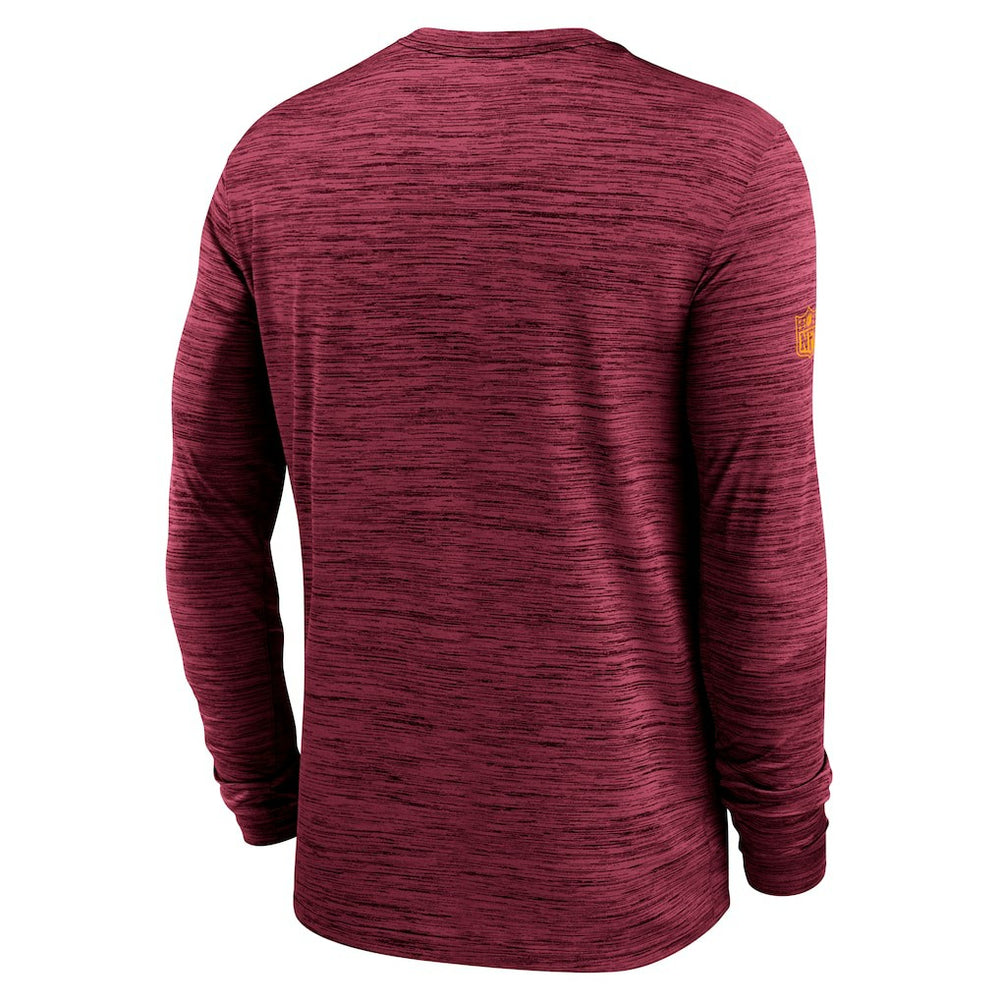 Washington Commanders Sideline Velocity Performance Long Sleeve T-Shirt - Burgundy | Nike for Sale