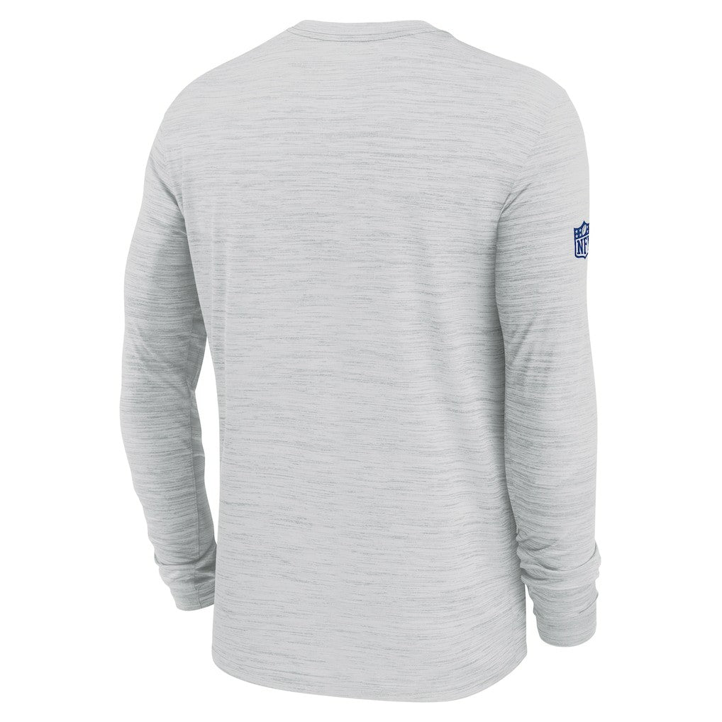 New York Giants Sideline Velocity Performance Long Sleeve T-Shirt - Ash | Nike for Sale