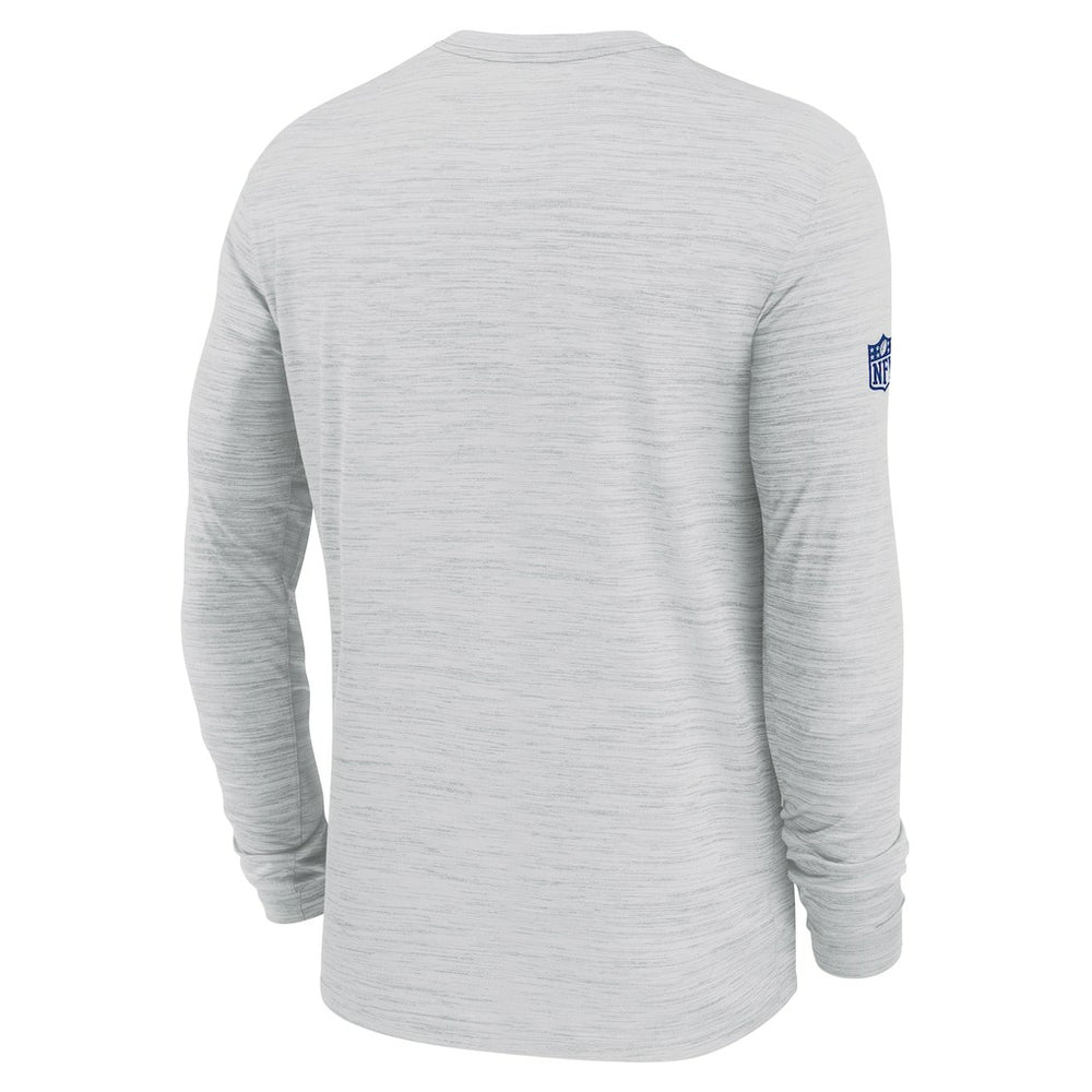 New York Giants Sideline Velocity Performance Long Sleeve T-Shirt - Ash | Nike for Sale