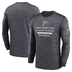 Atlanta Falcons Sideline Velocity Performance Long Sleeve T-Shirt - Charcoal | Nike for Sale