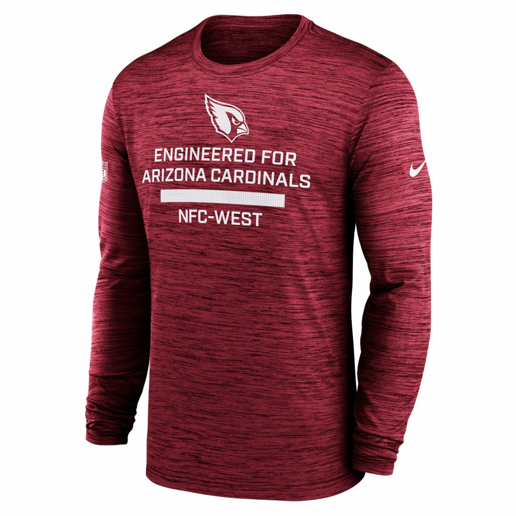 Arizona Cardinals Sideline Velocity Performance Long Sleeve T-Shirt - Cardinal | Nike for Sale