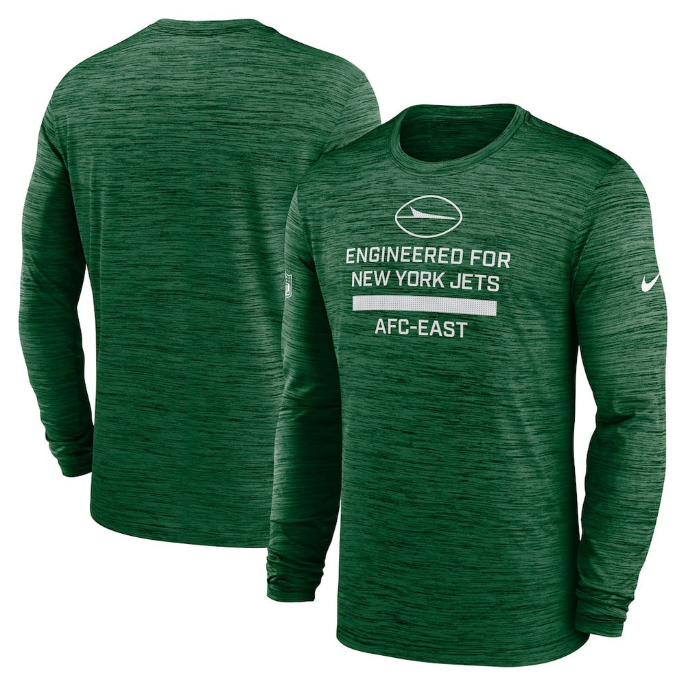 New York Jets Sideline Velocity Performance Long Sleeve T-Shirt - Green | Nike for Sale