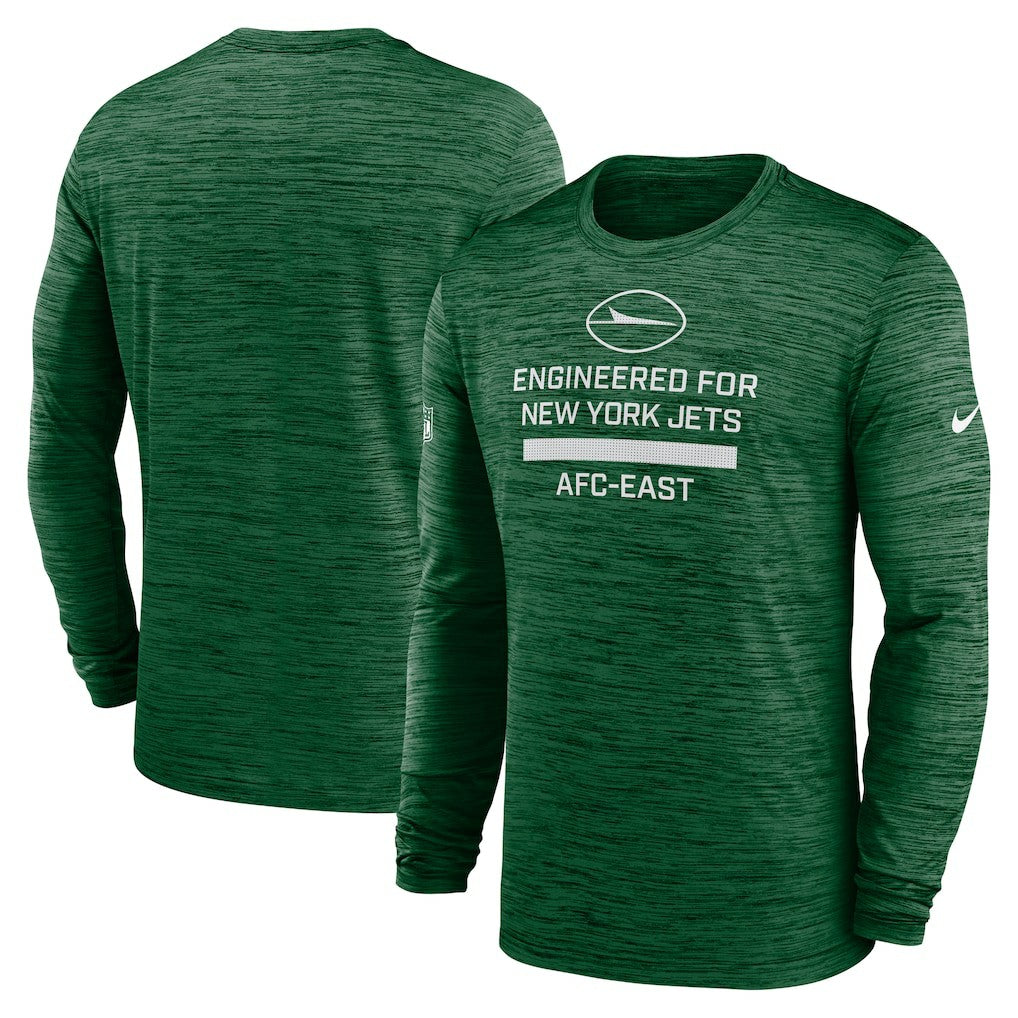 New York Jets Sideline Velocity Performance Long Sleeve T-Shirt - Green | Nike for Sale