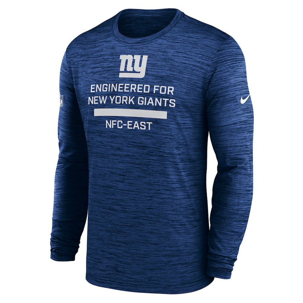 New York Giants Sideline Velocity Performance Long Sleeve T-Shirt - Royal | Nike for Sale