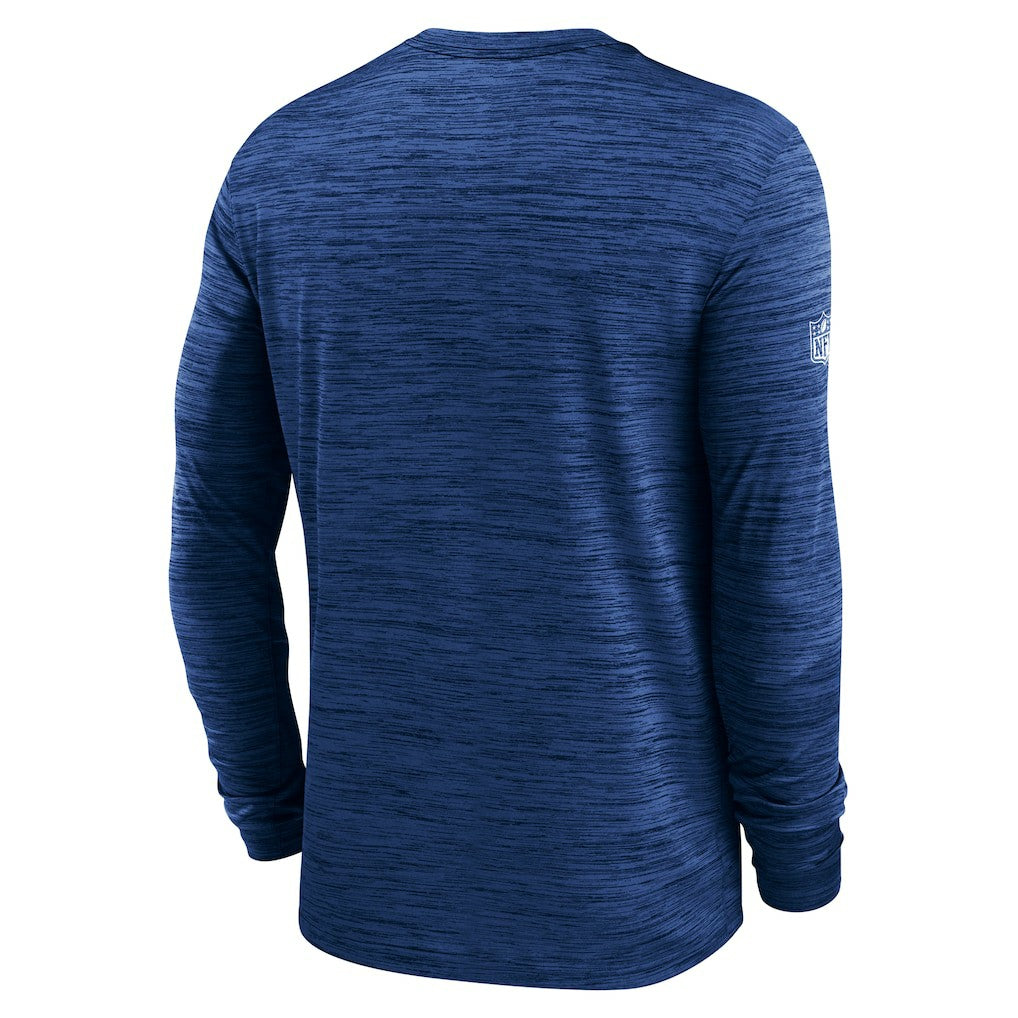 New York Giants Sideline Velocity Performance Long Sleeve T-Shirt - Royal | Nike for Sale