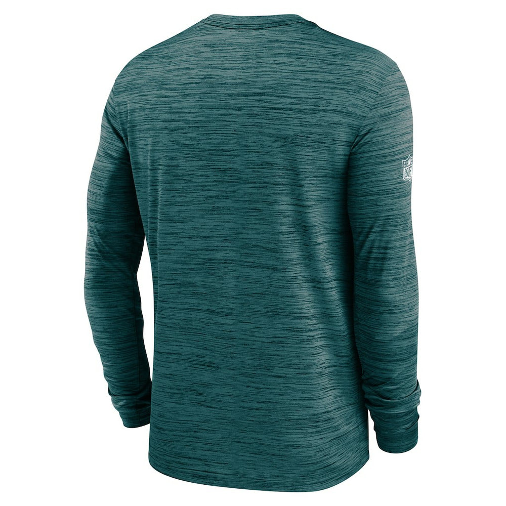 Philadelphia Eagles Sideline Velocity Performance Long Sleeve T-Shirt - Midnight Green | Nike for Sale