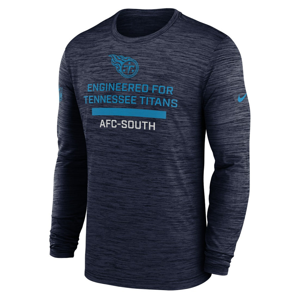 Tennessee Titans Sideline Velocity Performance Long Sleeve T-Shirt - Navy | Nike for Sale