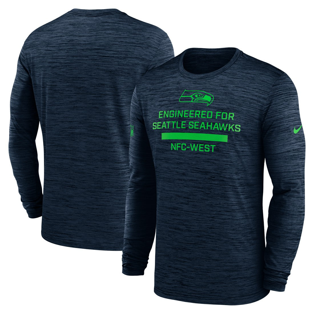 Seattle Seahawks Sideline Velocity Performance Long Sleeve T-Shirt - College Navy | Nike for Sale