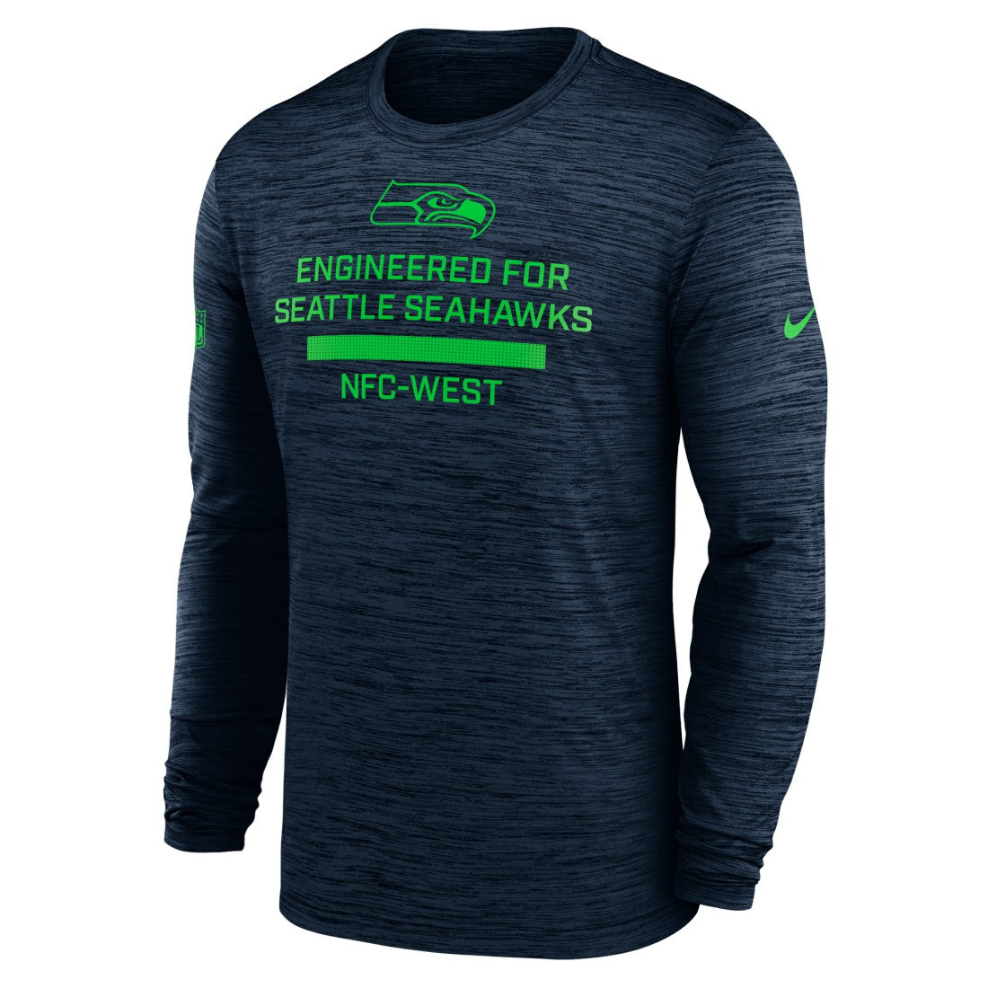 Seattle Seahawks Sideline Velocity Performance Long Sleeve T-Shirt - College Navy | Nike for Sale