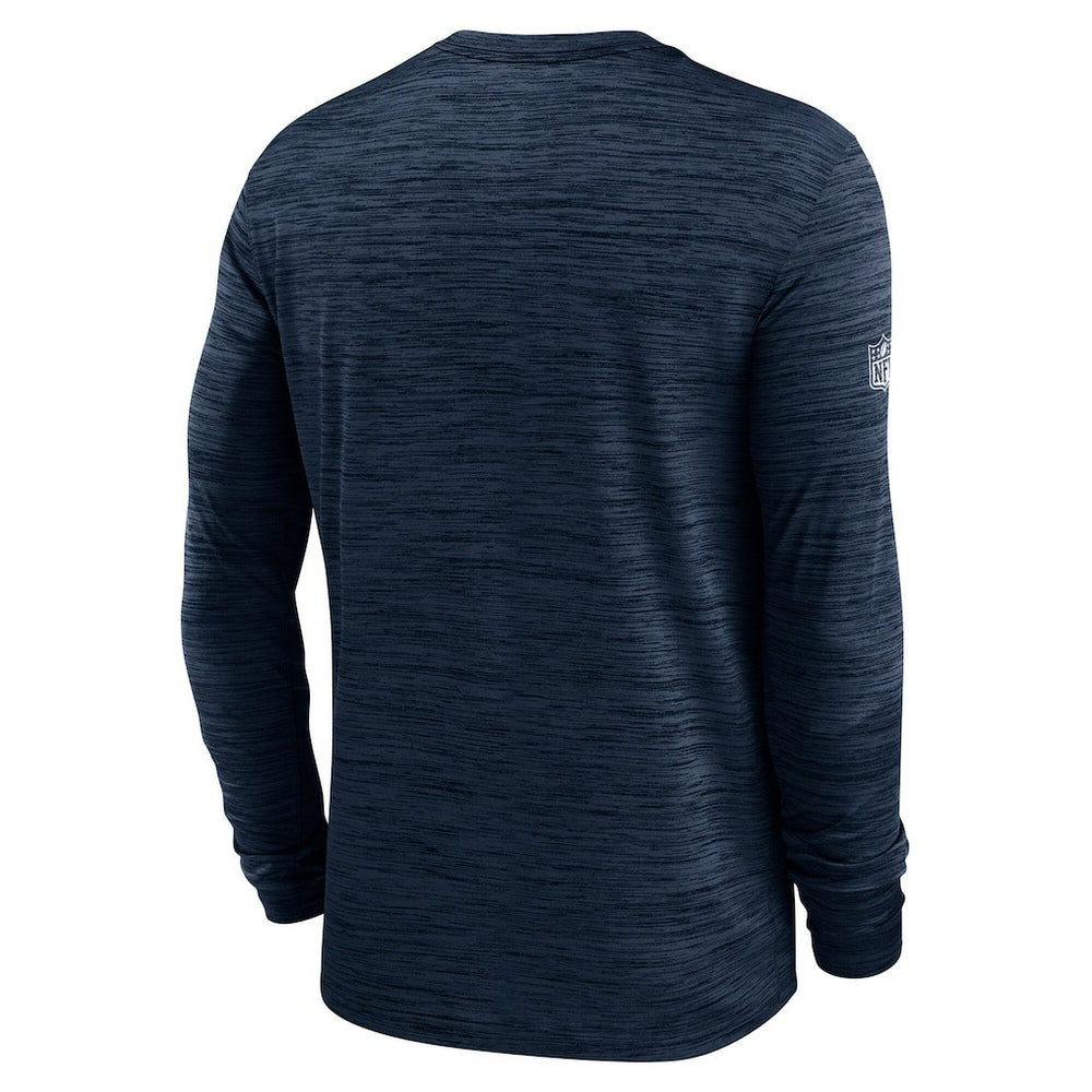 Dallas Cowboys Sideline Velocity Performance Long Sleeve T-Shirt - Navy | Nike for Sale