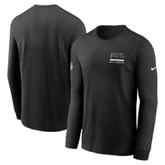 Atlanta Falcons Sideline Dri-FIT Long Sleeve T-Shirt Black | Nike for Sale