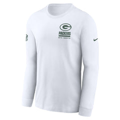 Green Bay Packers Sideline Dri-FIT Long Sleeve T-Shirt White | Nike for Sale