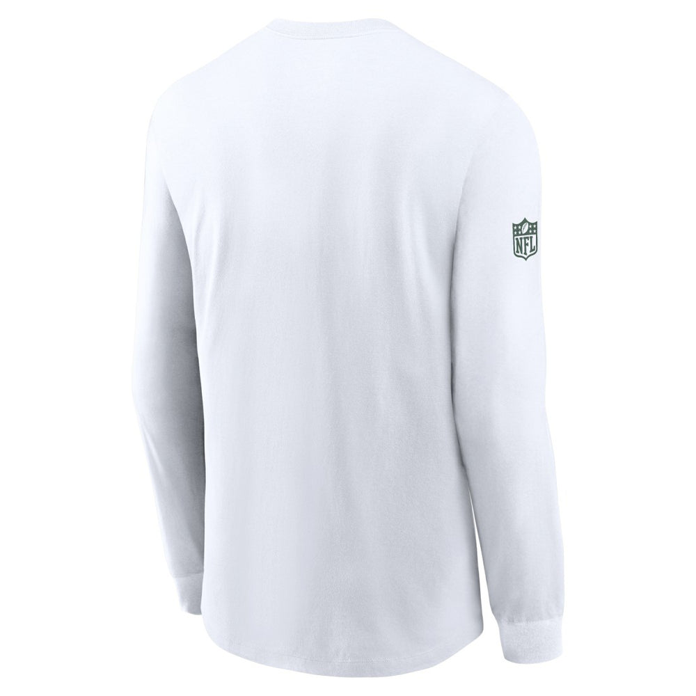 Green Bay Packers Sideline Dri-FIT Long Sleeve T-Shirt White | Nike for Sale