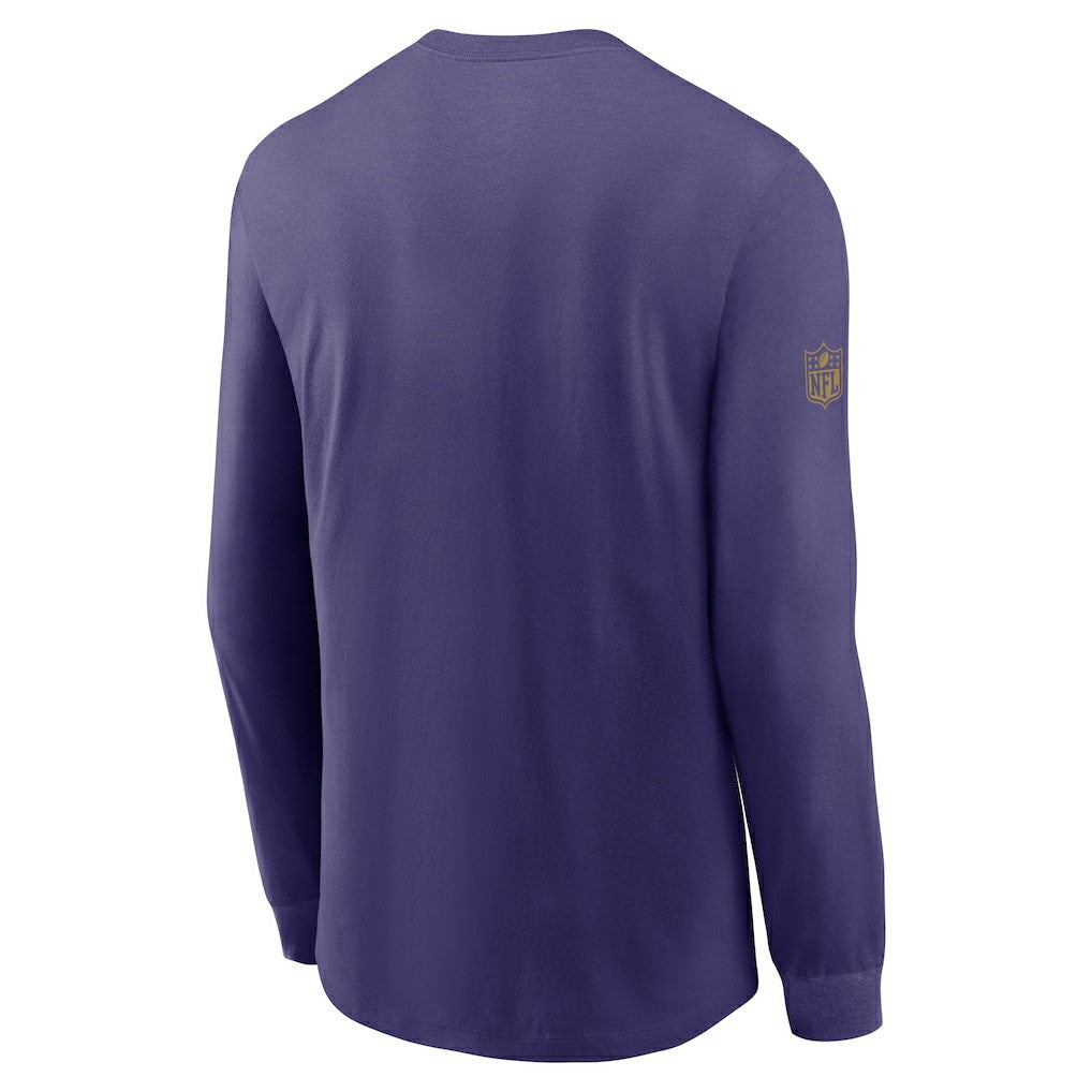 Baltimore Ravens Sideline Dri-FIT Long Sleeve T-Shirt Purple | Nike for Sale
