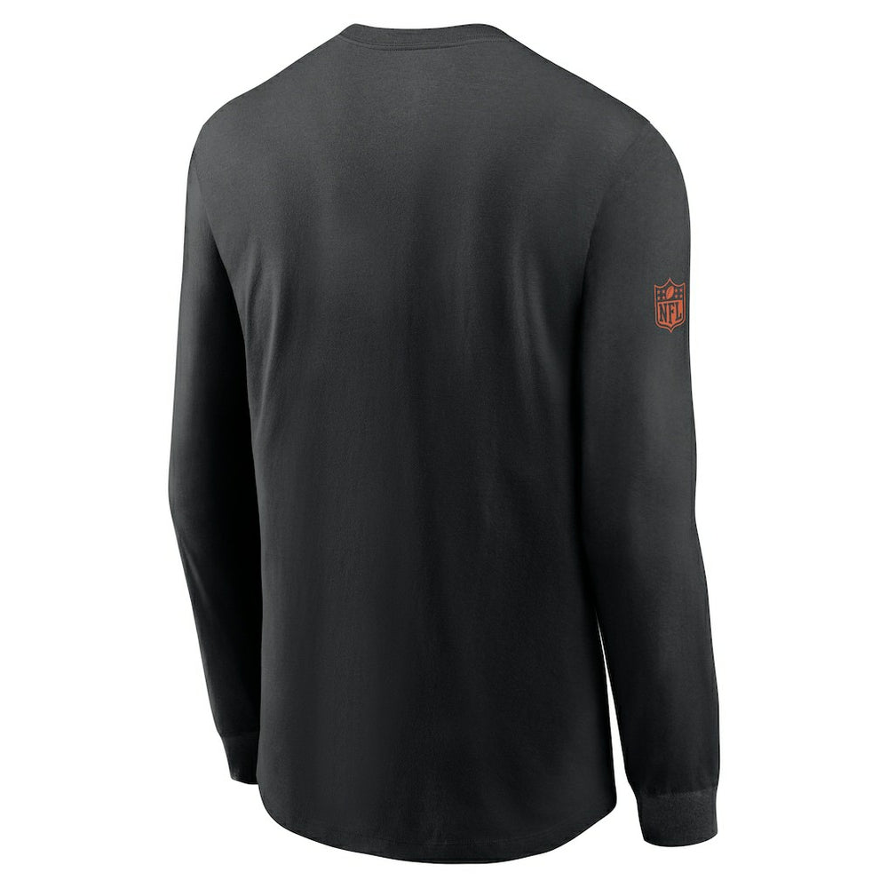 Cincinnati Bengals Sideline Dri-FIT Long Sleeve T-Shirt Black | Nike for Sale