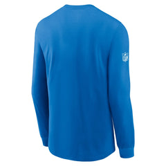 Detroit Lions Sideline Dri-FIT Long Sleeve T-Shirt Blue | Nike for Sale