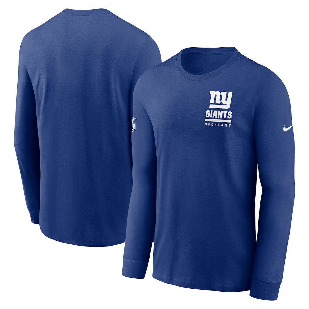 New York Giants Sideline Dri-FIT Long Sleeve T-Shirt Royal | Nike for Sale