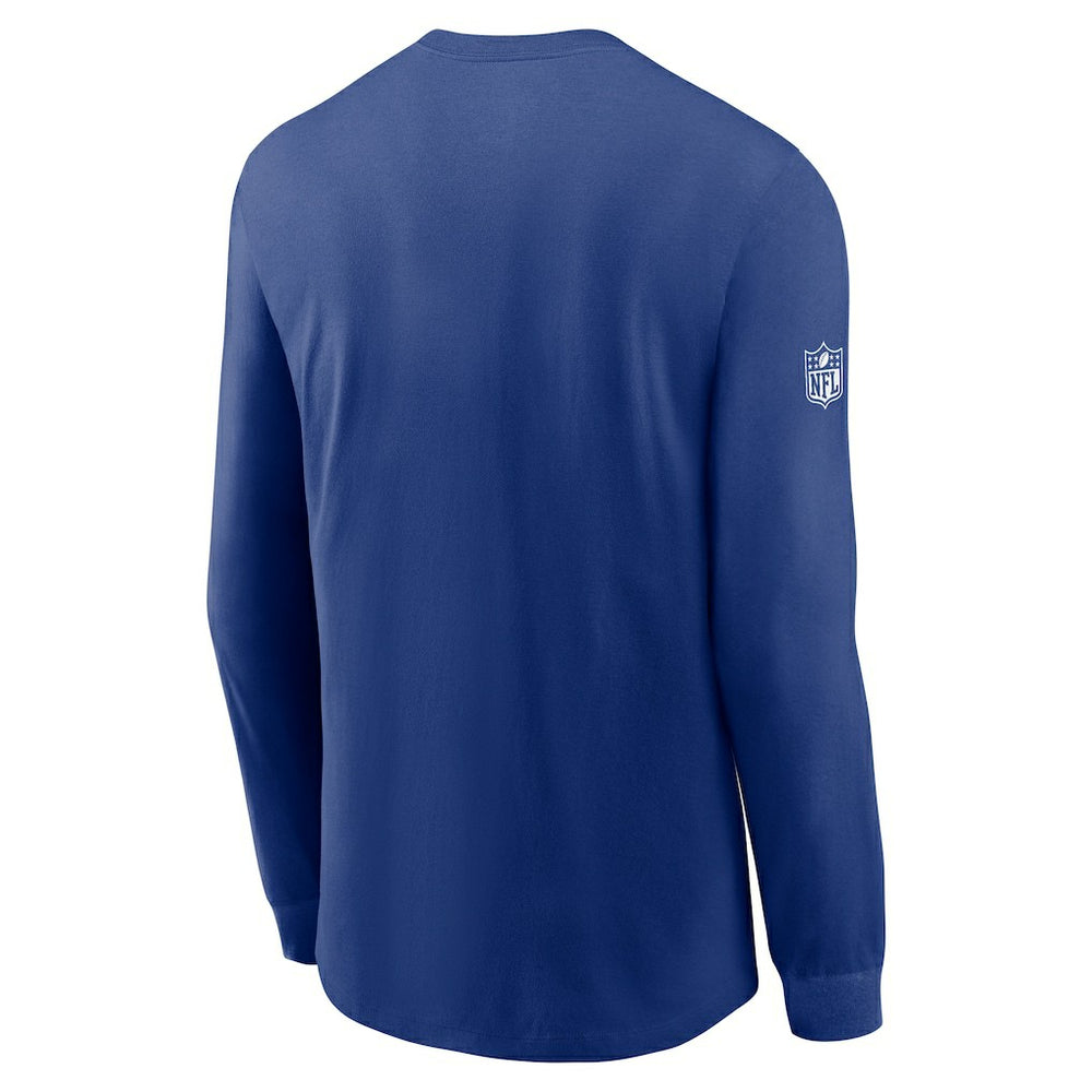 New York Giants Sideline Dri-FIT Long Sleeve T-Shirt Royal | Nike for Sale