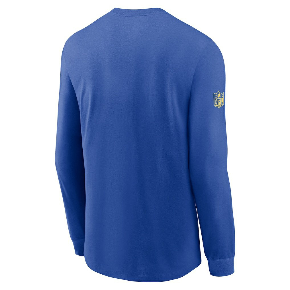 Los Angeles Rams Sideline Dri-FIT Long Sleeve T-Shirt Royal | Nike for Sale