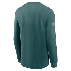 Philadelphia Eagles Sideline Dri-FIT Long Sleeve T-Shirt Midnight Green | Nike for Sale