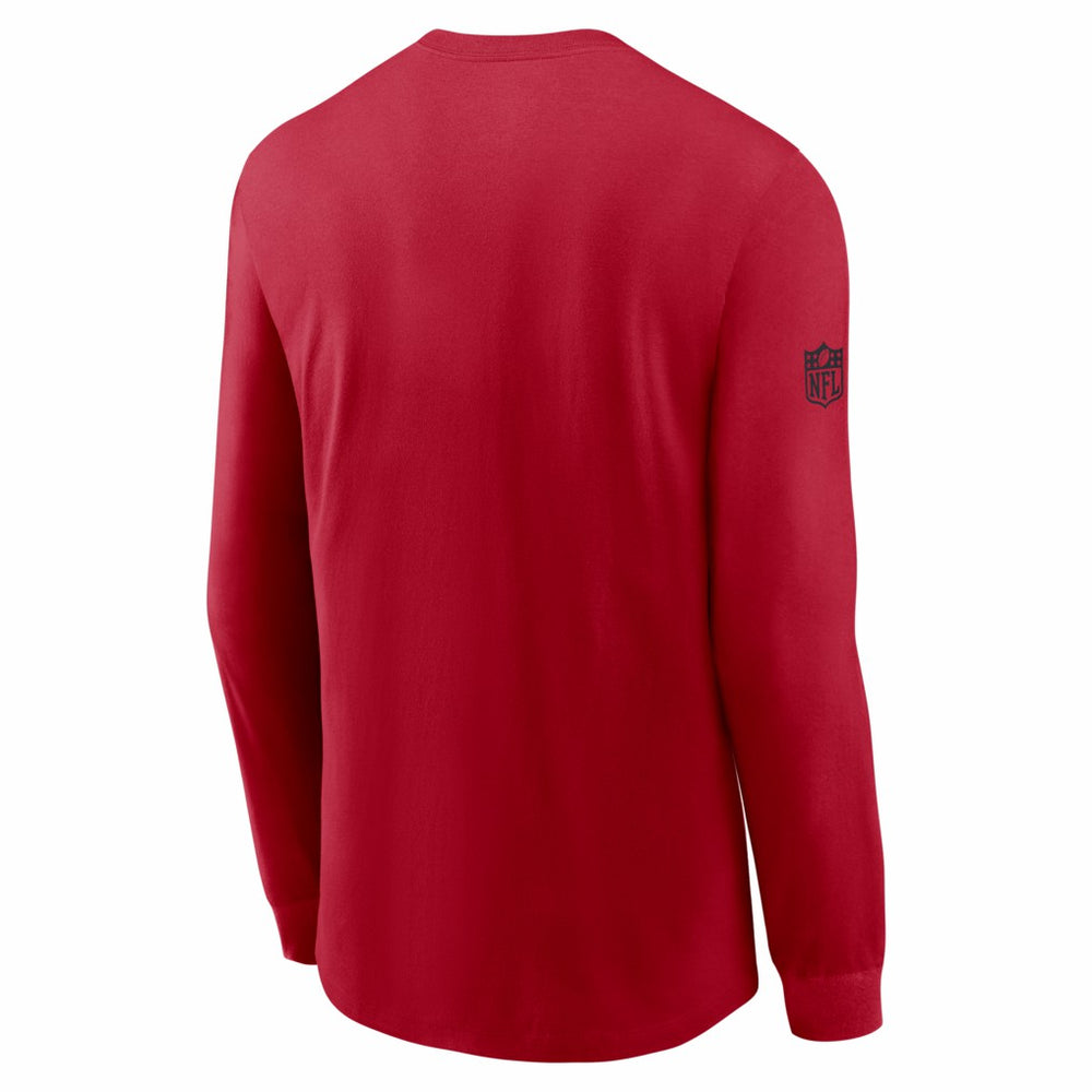 San Francisco 49ers Sideline Dri-FIT Long Sleeve T-Shirt Scarlet | Nike for Sale