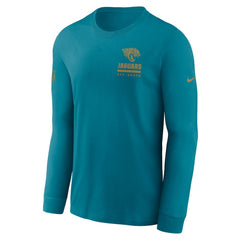 Jacksonville Jaguars Sideline Dri-FIT Long Sleeve T-Shirt Teal | Nike for Sale