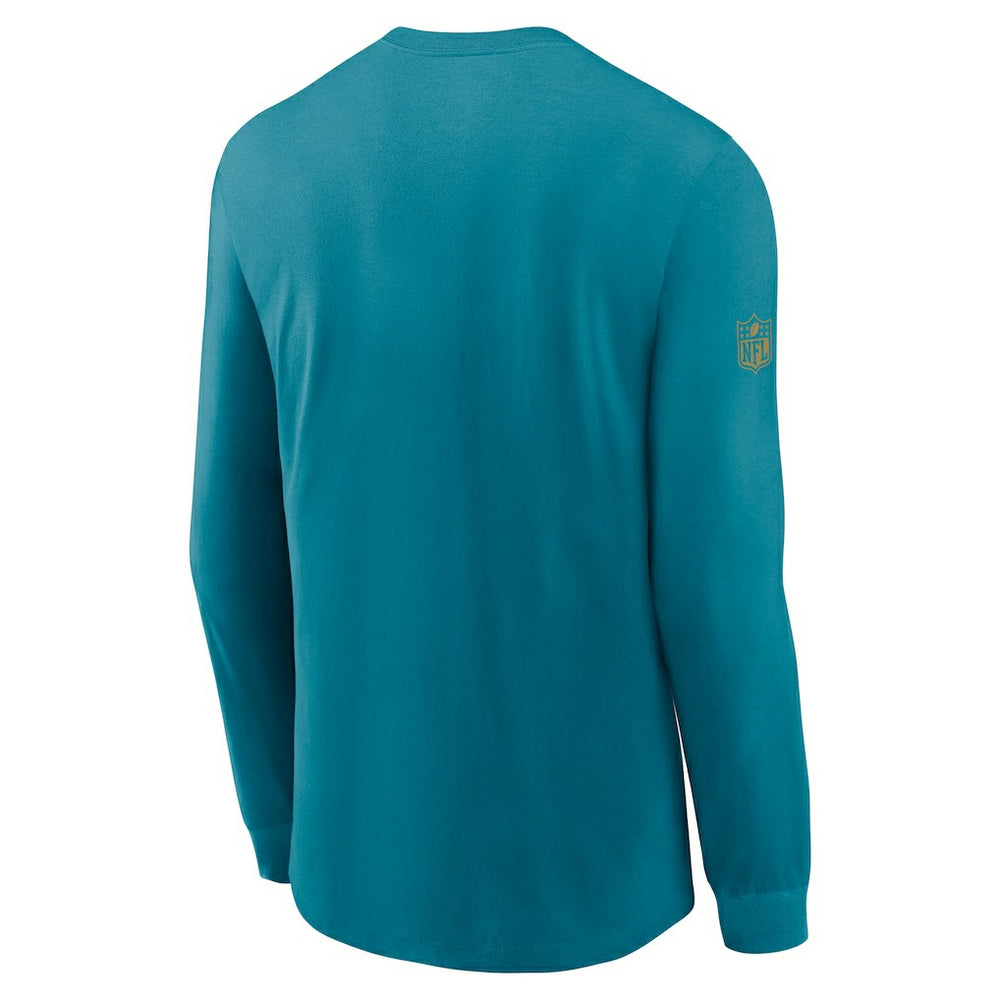 Jacksonville Jaguars Sideline Dri-FIT Long Sleeve T-Shirt Teal | Nike for Sale