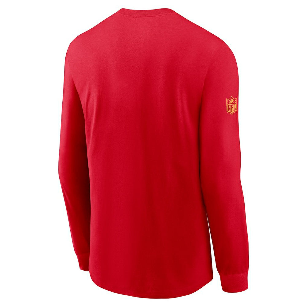 Kansas City Chiefs Sideline Dri-FIT Long Sleeve T-Shirt Red | Nike for Sale