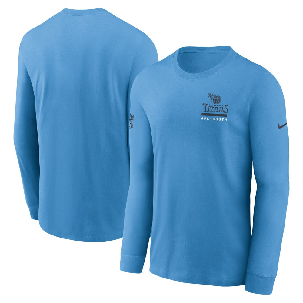 Tennessee Titans Sideline Dri-FIT Long Sleeve T-Shirt Light Blue | Nike for Sale