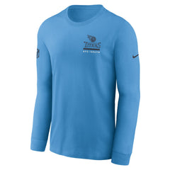 Tennessee Titans Sideline Dri-FIT Long Sleeve T-Shirt Light Blue | Nike for Sale