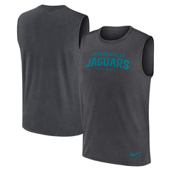 Jacksonville Jaguars Primetime Legend Dri-FIT Muscle Tank Top Charcoal | Nike for Sale