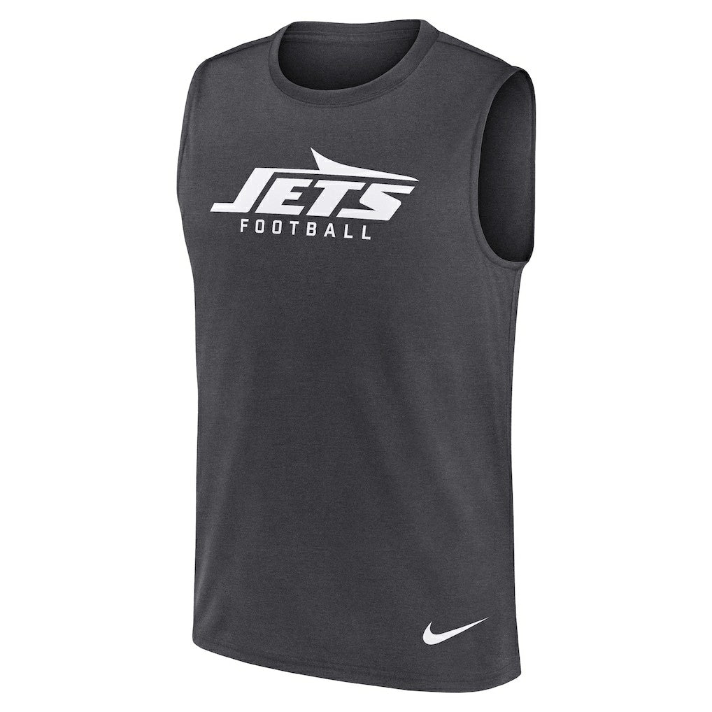 New York Jets Primetime Legend Dri-FIT Muscle Tank Top Charcoal | Nike for Sale