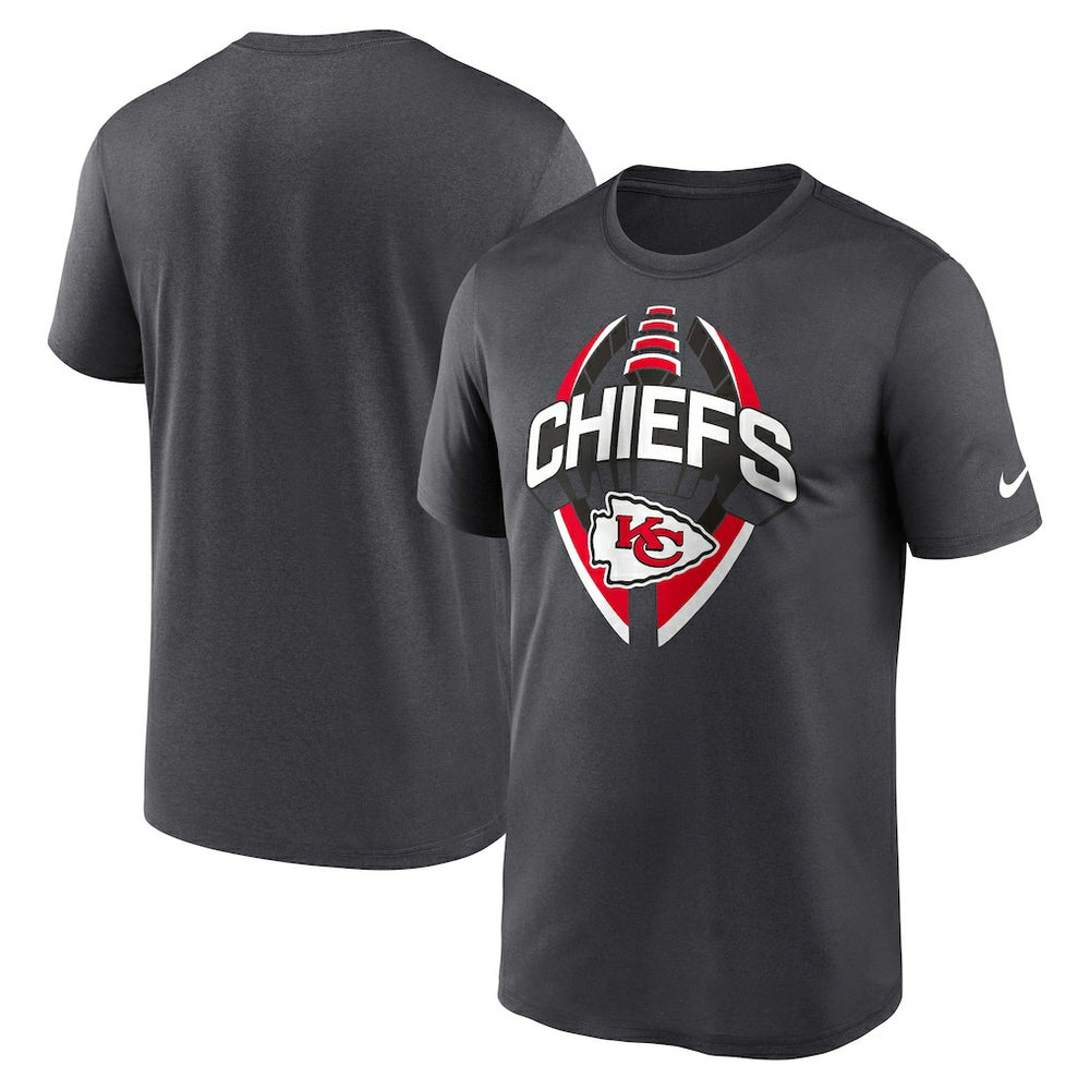 Kansas City Chiefs Legend Icon Performance T-Shirt Gray | Nike for Sale