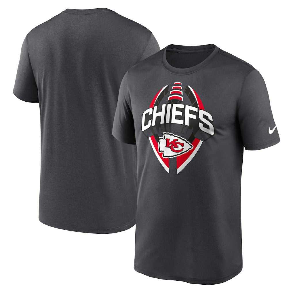 Kansas City Chiefs Legend Icon Performance T-Shirt Gray | Nike for Sale