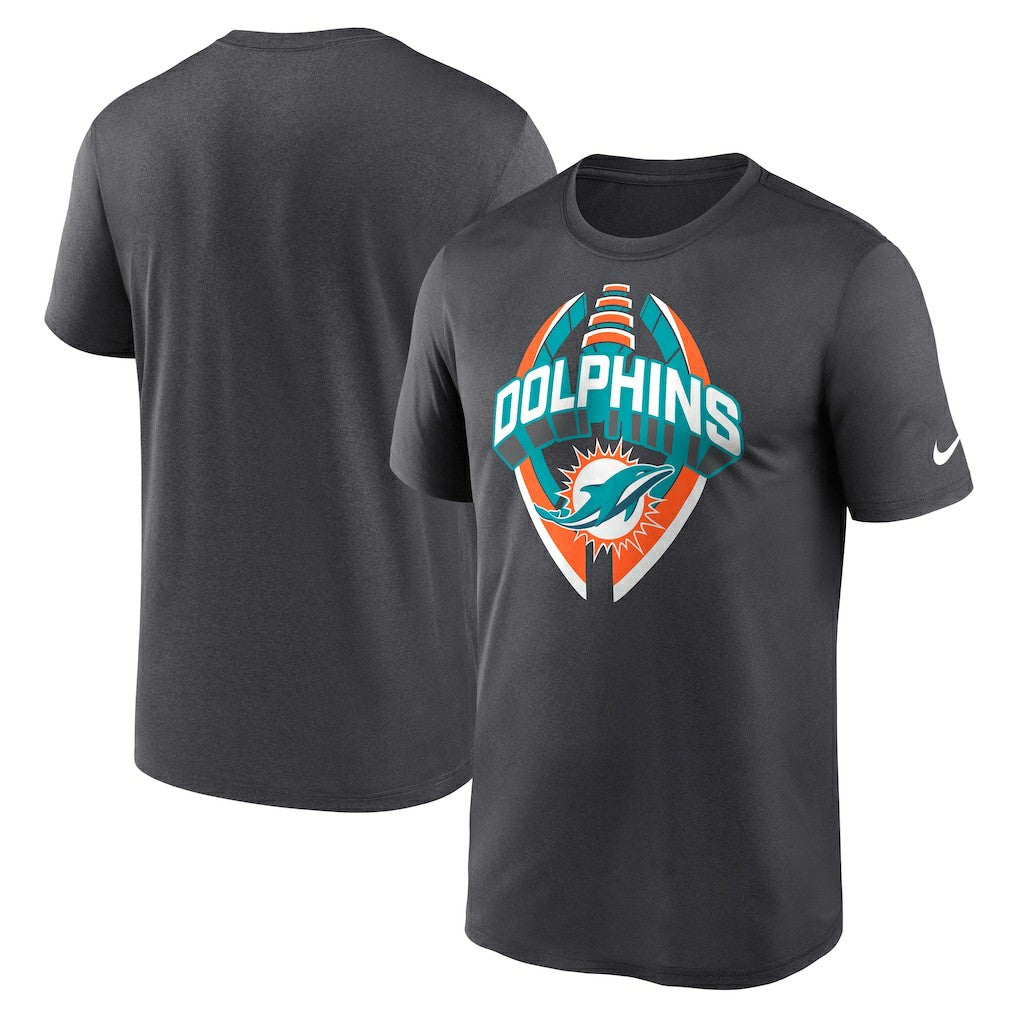 Miami Dolphins Legend Icon Performance T-Shirt Gray | Nike for Sale