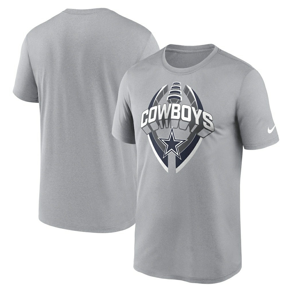 Dallas Cowboys Legend Icon Performance T-Shirt Silver | Nike for Sale