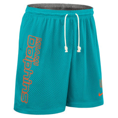 Miami Dolphins Sideline Reversible Dri-FIT Shorts Aqua | Nike for Sale