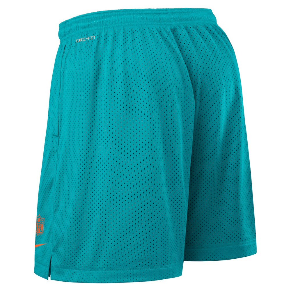 Miami Dolphins Sideline Reversible Dri-FIT Shorts Aqua | Nike for Sale