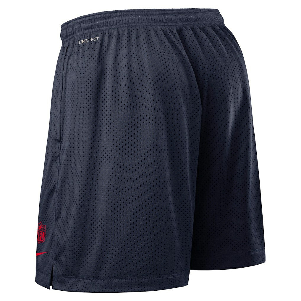 New England Patriots Sideline Reversible Dri-FIT Shorts Navy | Nike for Sale