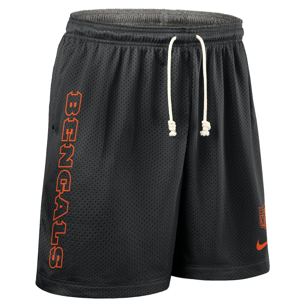 Cincinnati Bengals Sideline Reversible Dri-FIT Shorts Black | Nike for Sale