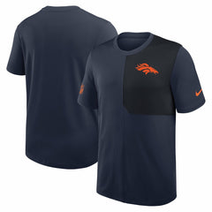 Denver Broncos Sideline UV Dri-Fit Coach Shirt Navy | Nike for Sale