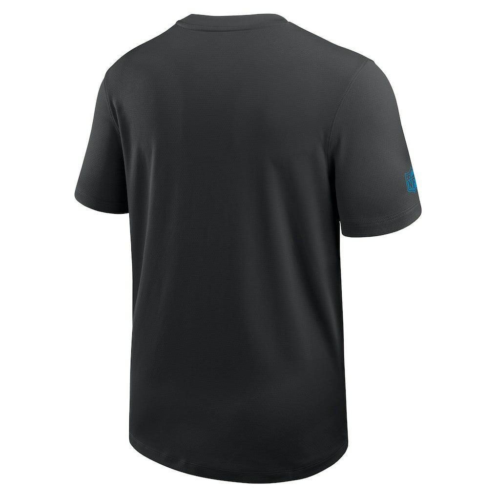Carolina Panthers Sideline UV Dri-Fit Coach Shirt Black | Nike for Sale