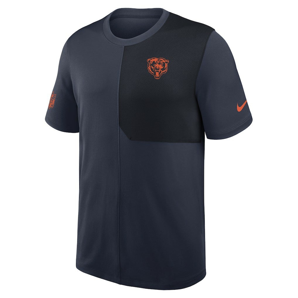 Chicago Bears Sideline UV Dri-Fit Coach Shirt Navy | Nike for Sale
