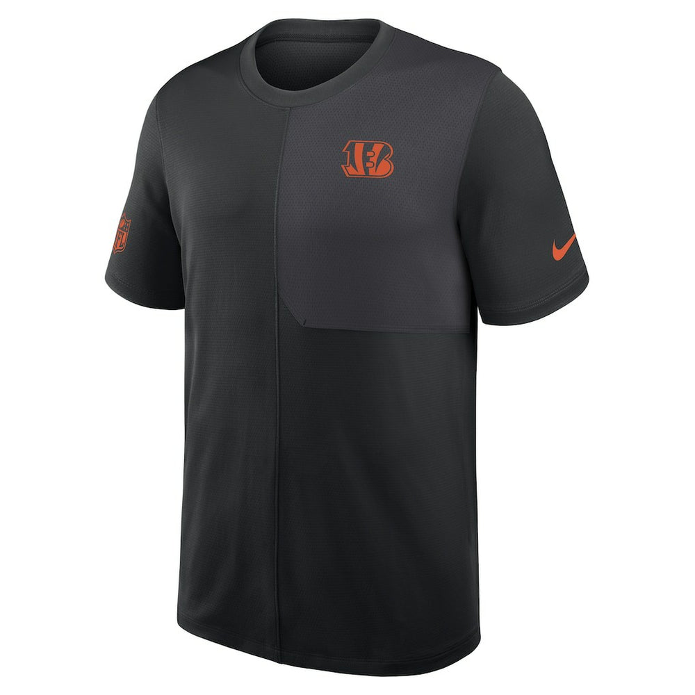 Cincinnati Bengals Sideline UV Dri-Fit Coach Shirt Black | Nike for Sale